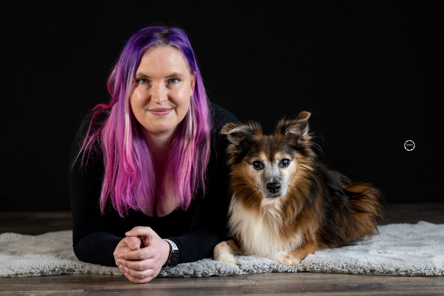 Sophart Photography Hunde Fotoshooting mit Besitzer