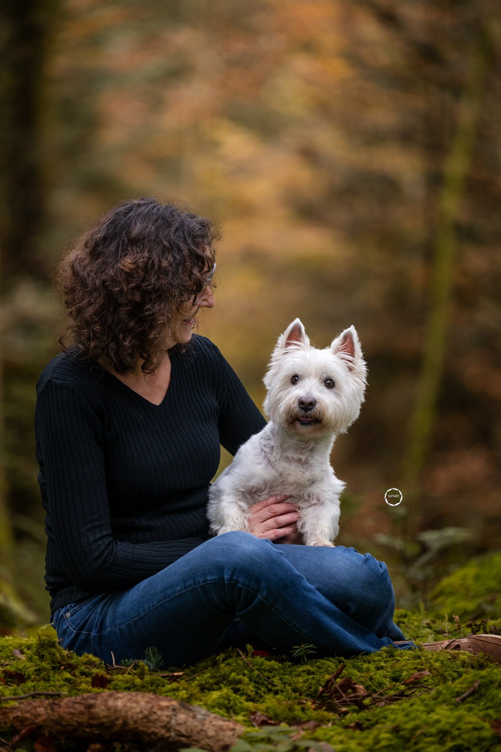 Sophart Photography Hunde Fotoshooting mit Besitzer