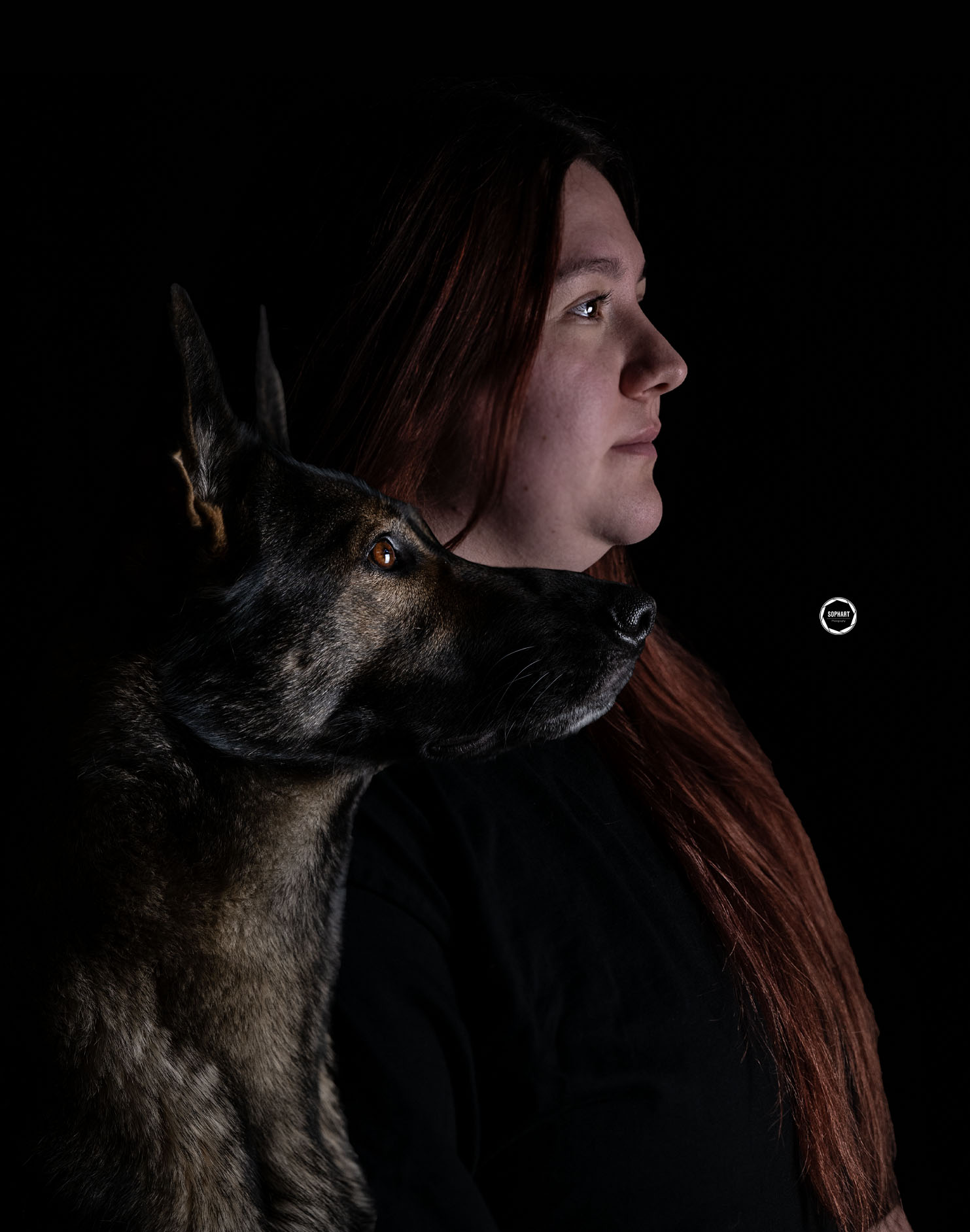 Sophart Photography Hunde Fotoshooting mit Besitzer