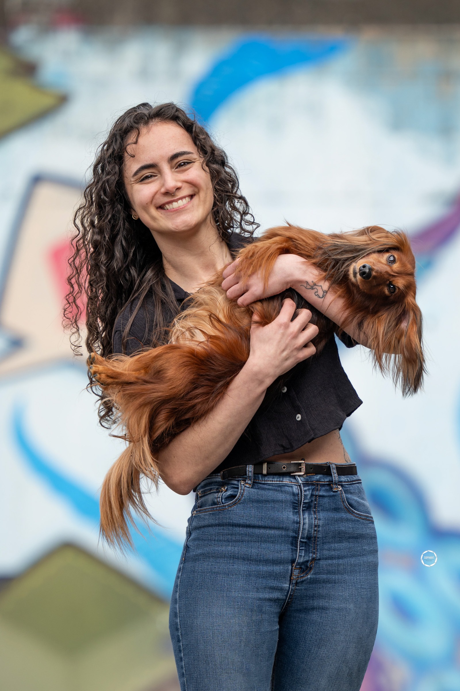 Sophart Photography Hunde Fotoshooting mit Besitzer