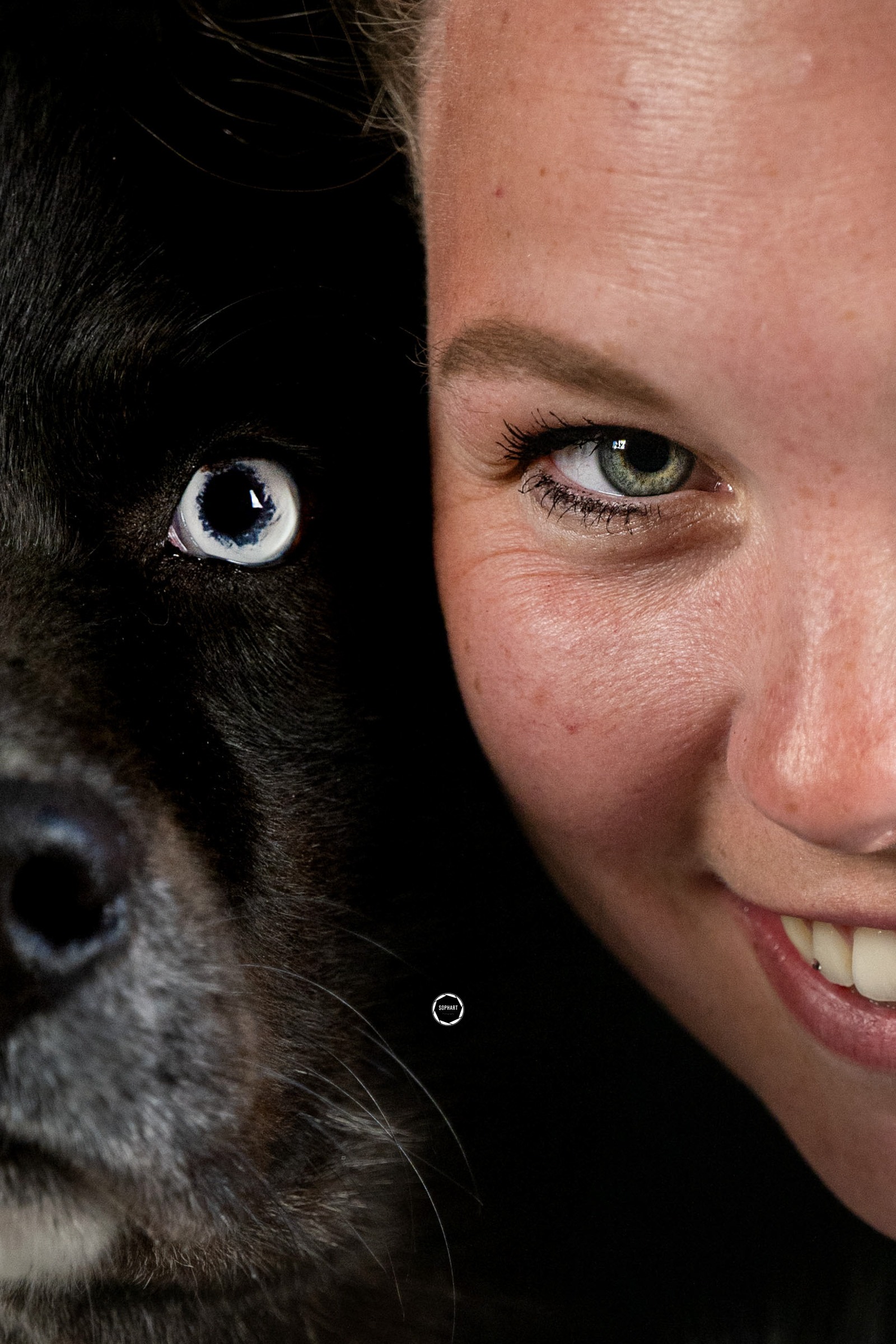 Sophart Photography Hunde Fotoshooting mit Besitzer