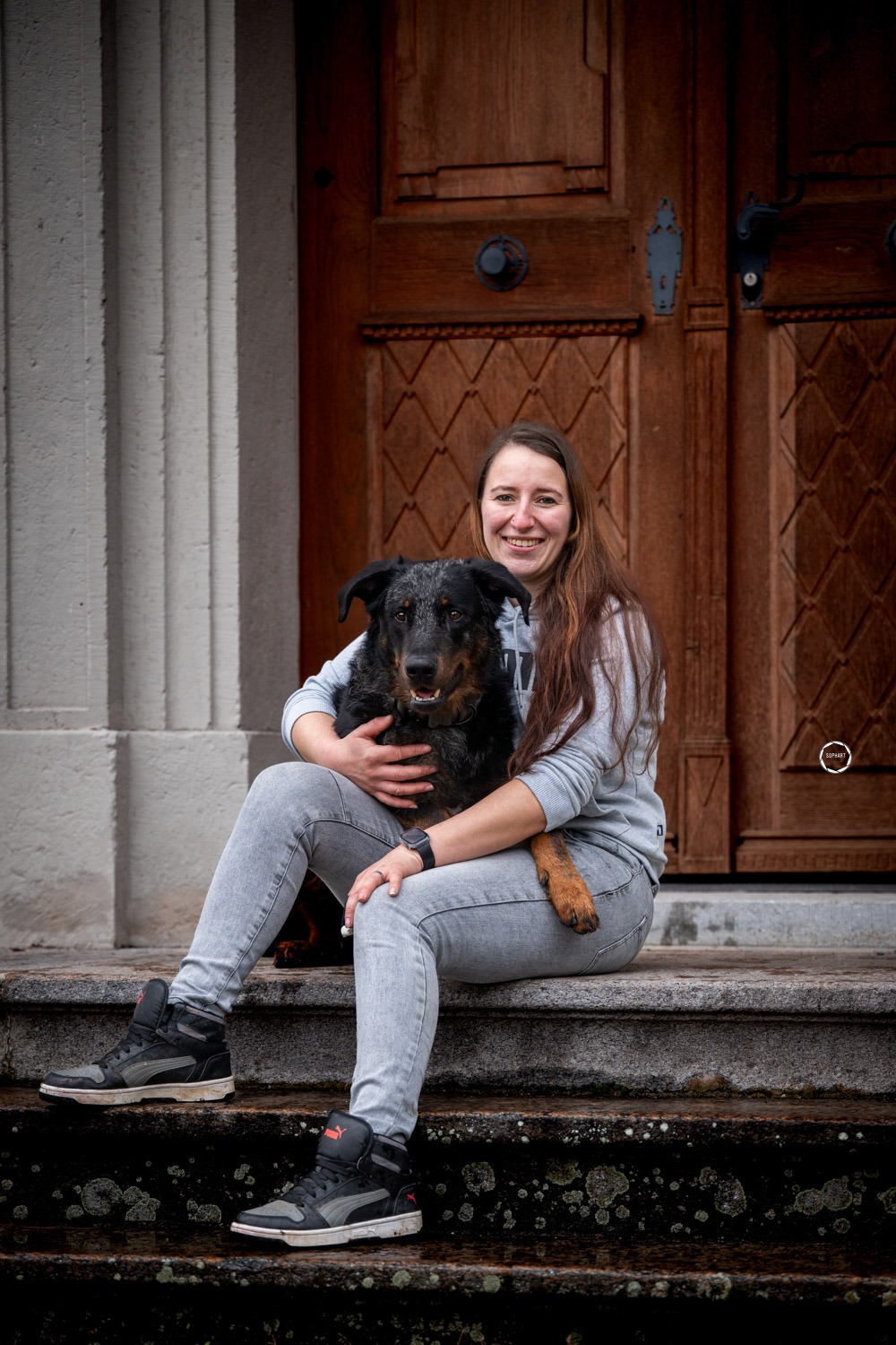 Sophart Photography Hunde Fotoshooting mit Besitzer