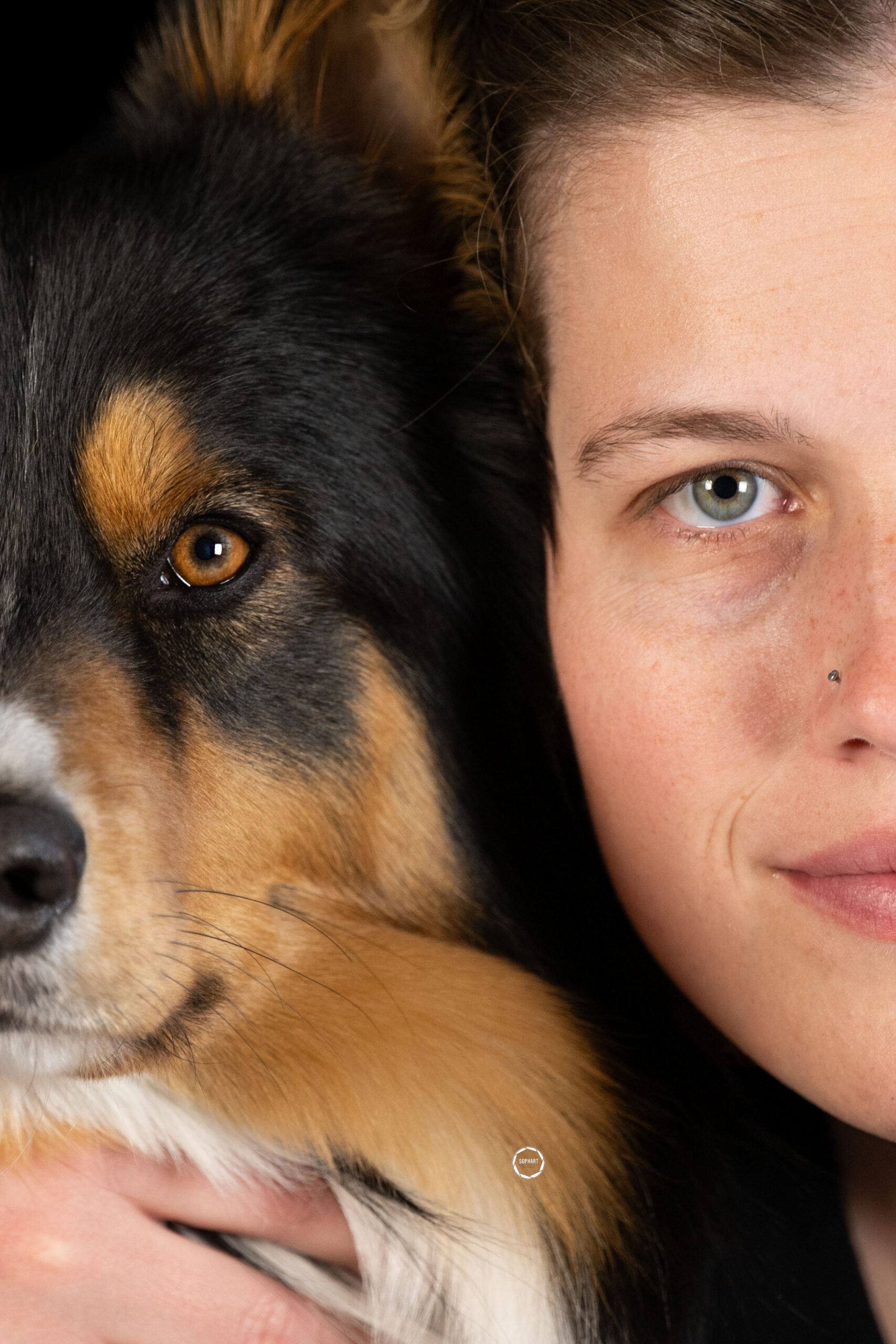 Sophart Photography Hunde Fotoshooting mit Besitzer