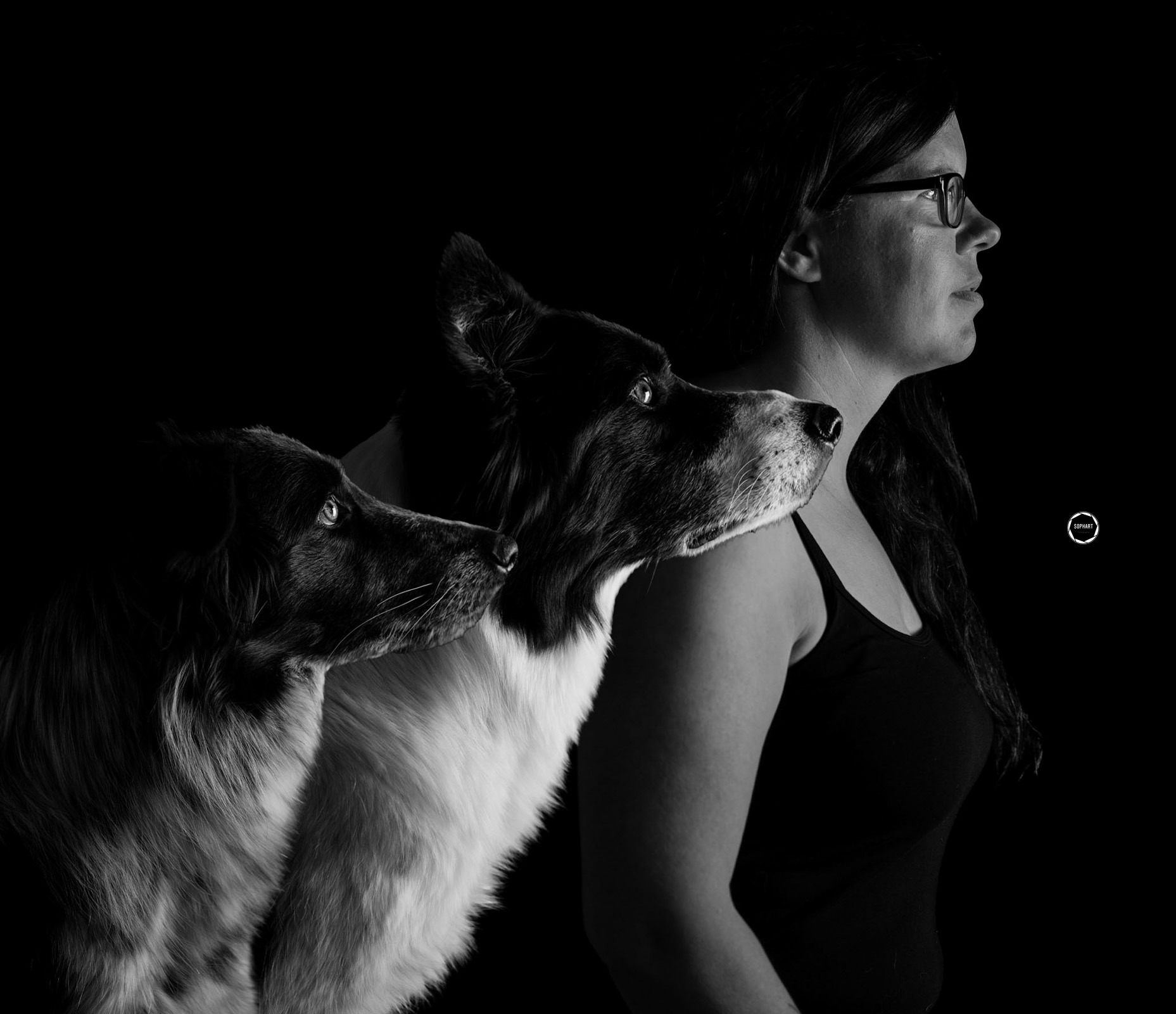 Sophart Photography Hunde Fotoshooting mit Besitzer