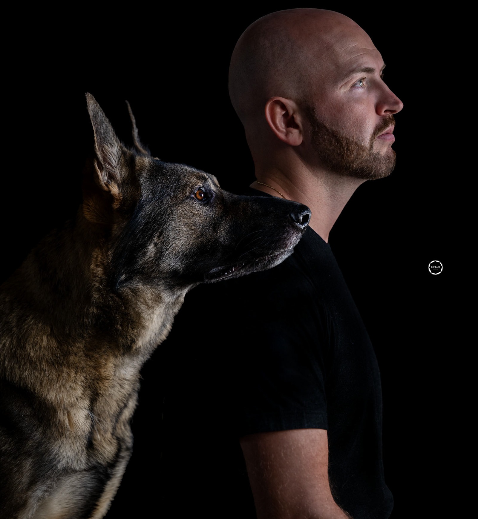 Sophart Photography Hunde Fotoshooting mit Besitzer