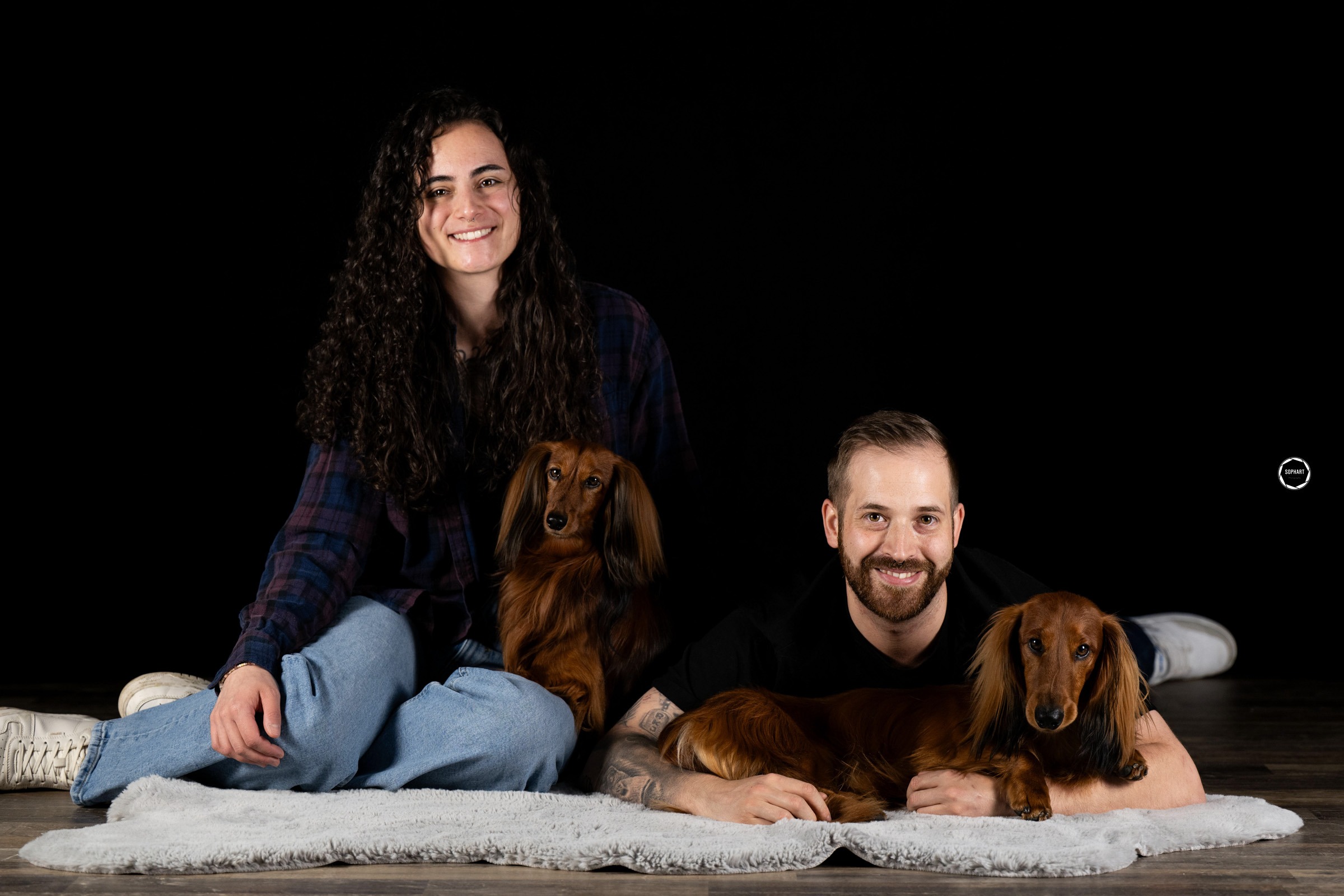 Sophart Photography Hunde Fotoshooting mit Besitzer