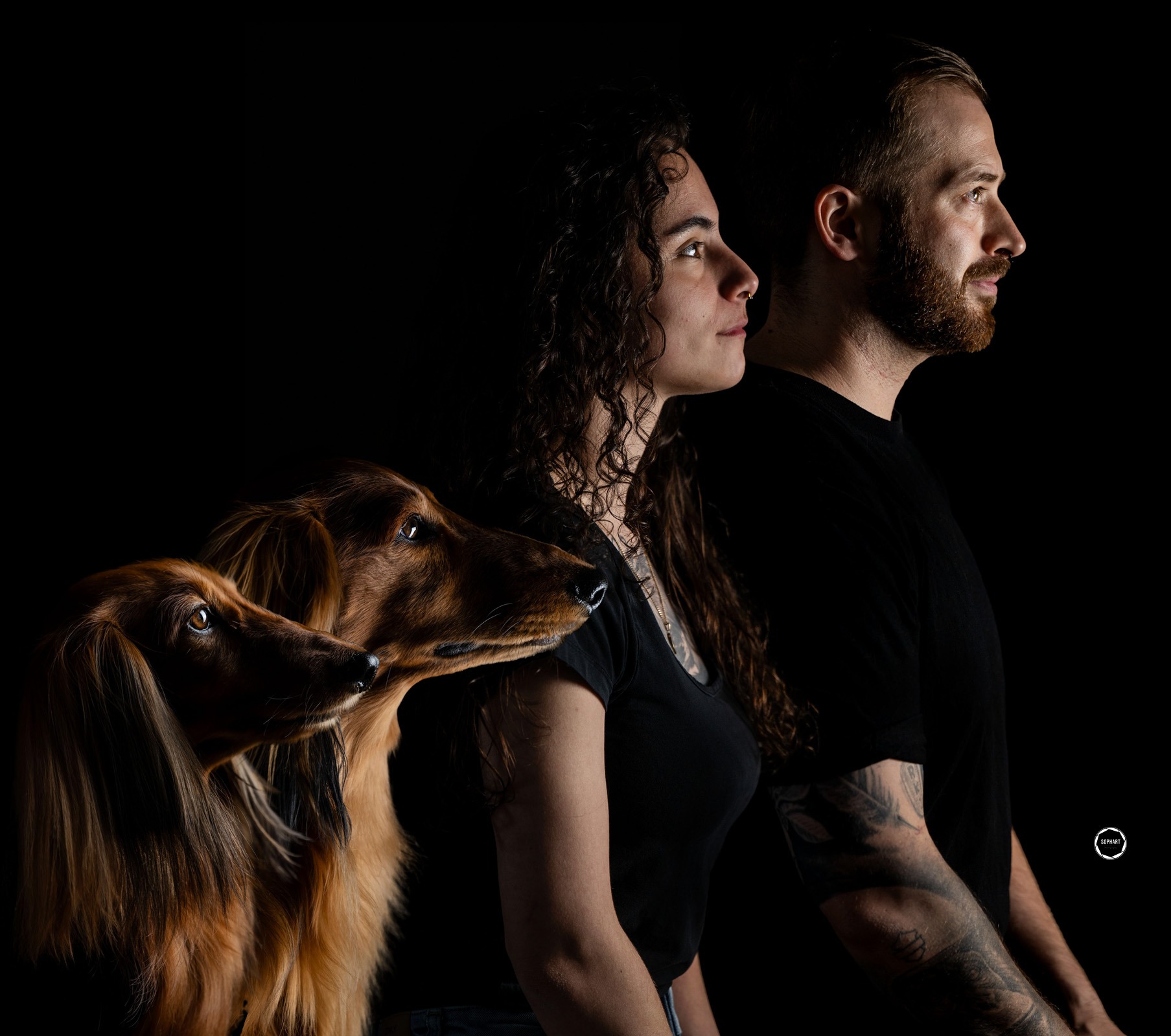 Sophart Photography Hunde Fotoshooting mit Besitzer