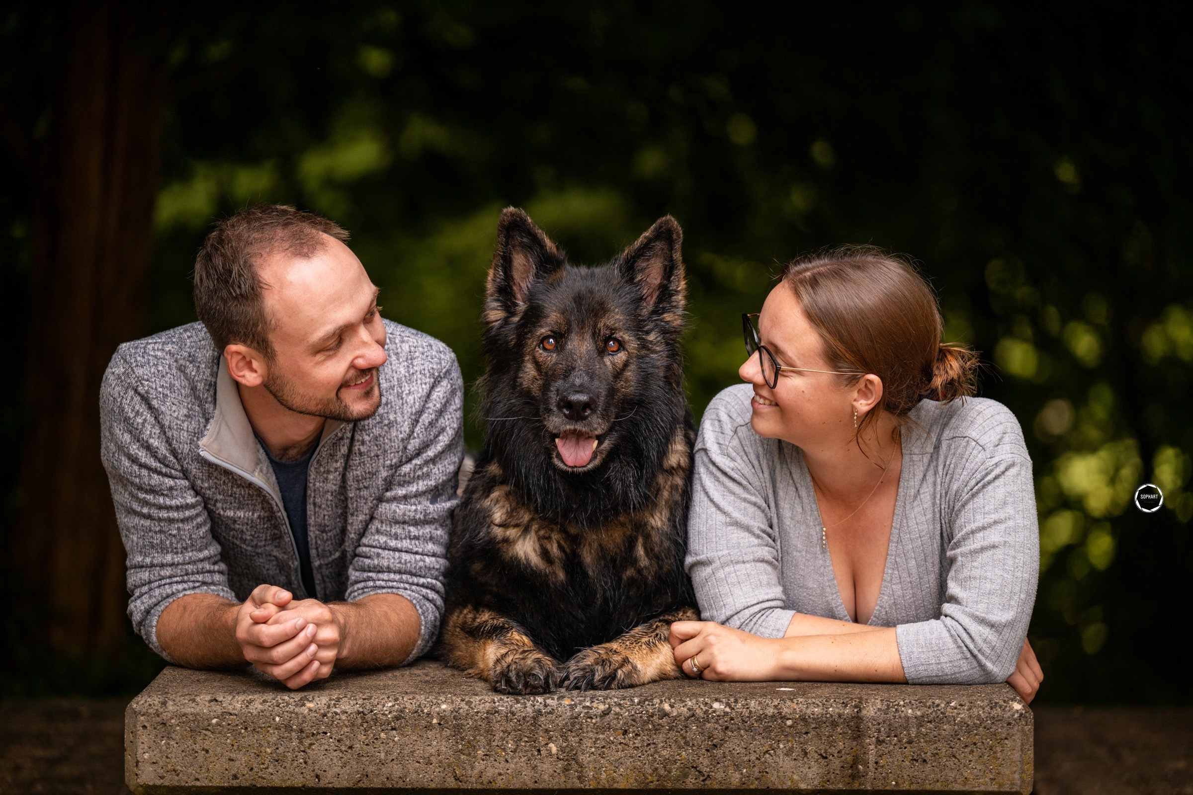 Sophart Photography Hunde Fotoshooting mit Besitzer