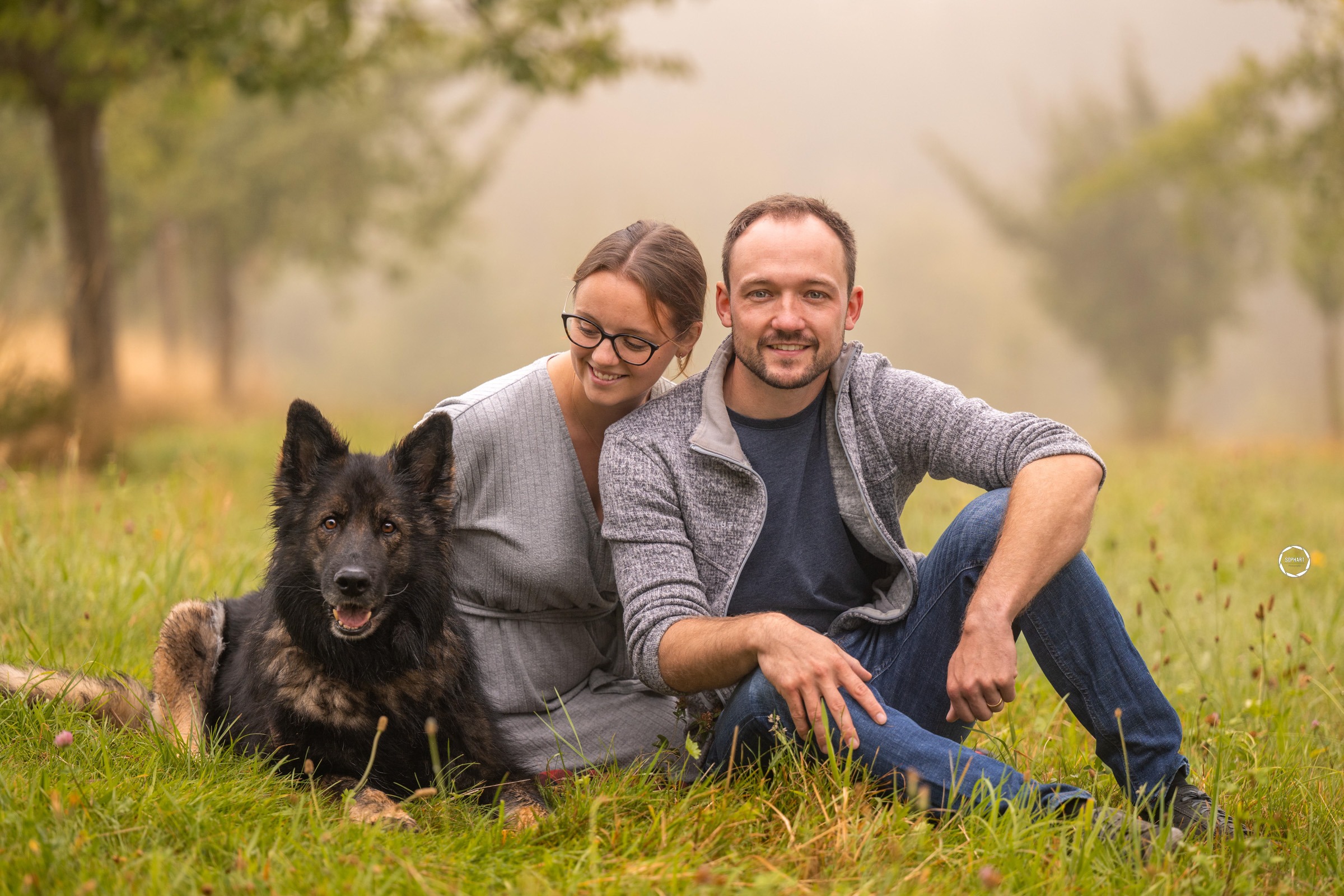Sophart Photography Hunde Fotoshooting mit Besitzer