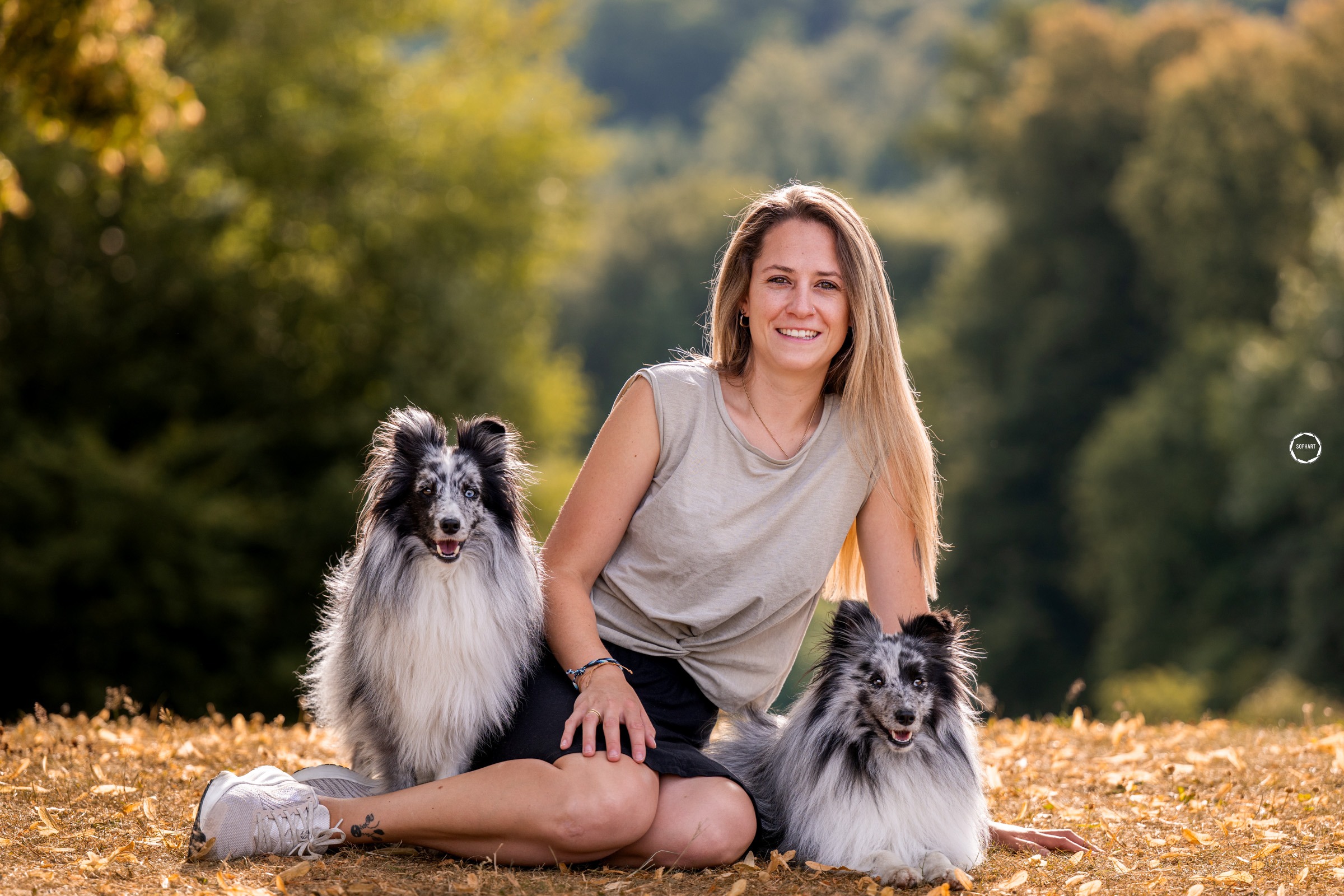 Sophart Photography Hunde Fotoshooting mit Besitzer