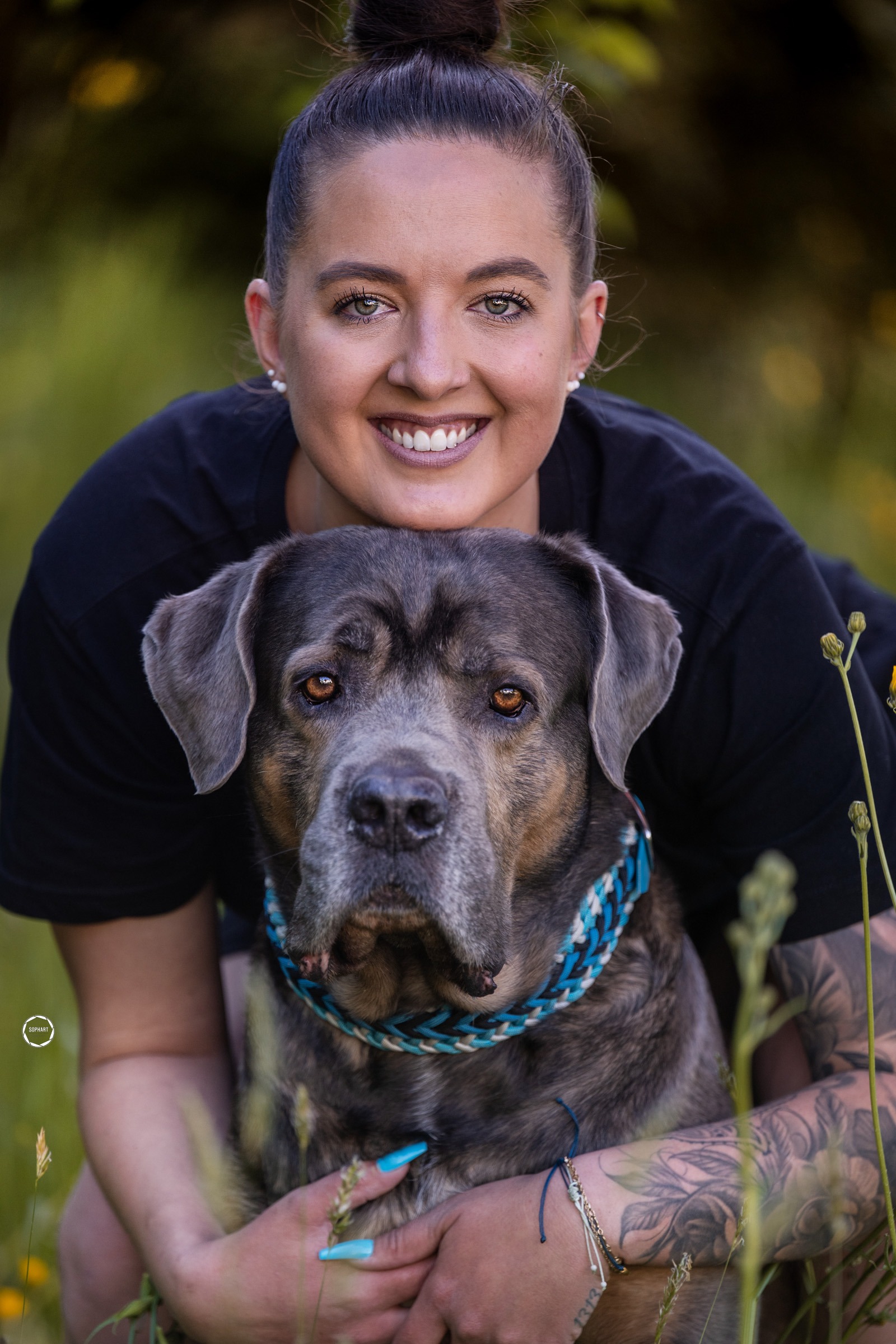 Sophart Photography Hunde Fotoshooting mit Besitzer